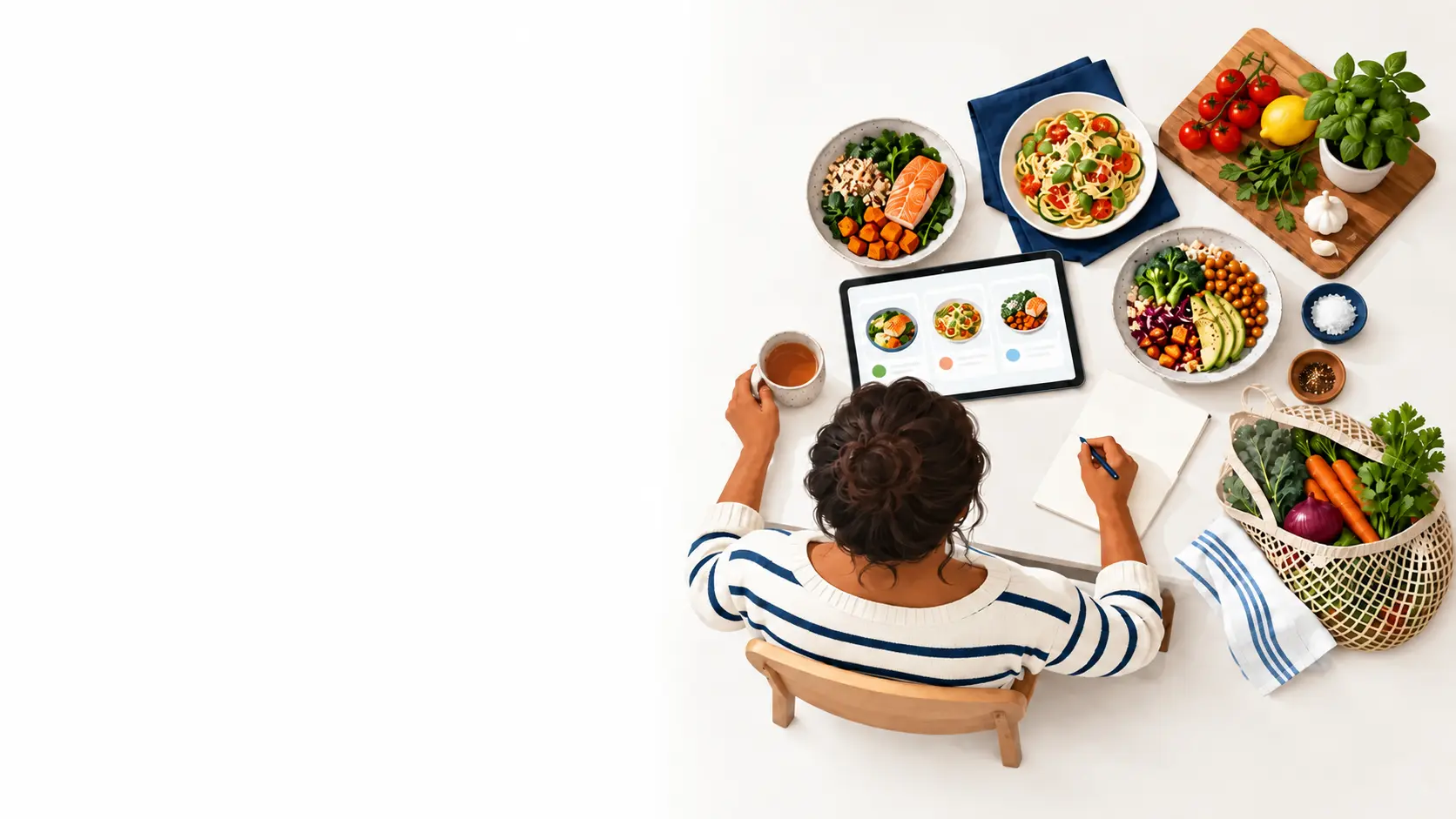 Plánování jídel a nákupu s Nutivaro Meal Prep