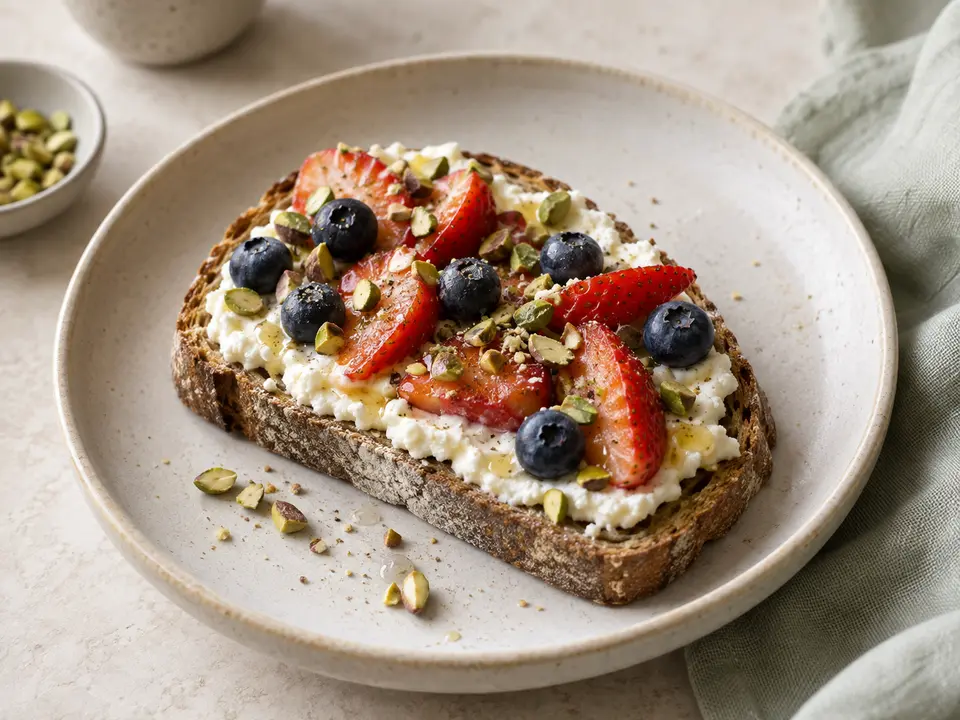 Ricotta toast s ovocem